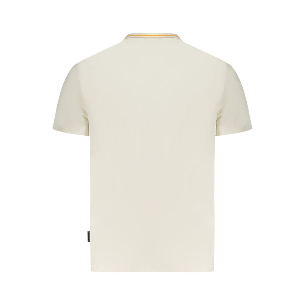 Napapijri White Cotton T-Shirt Napapijri