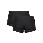 Black cotton men's boxer briefs by North Sails, featuring a snug fit and comfortable waistband, displayed on a plain background.