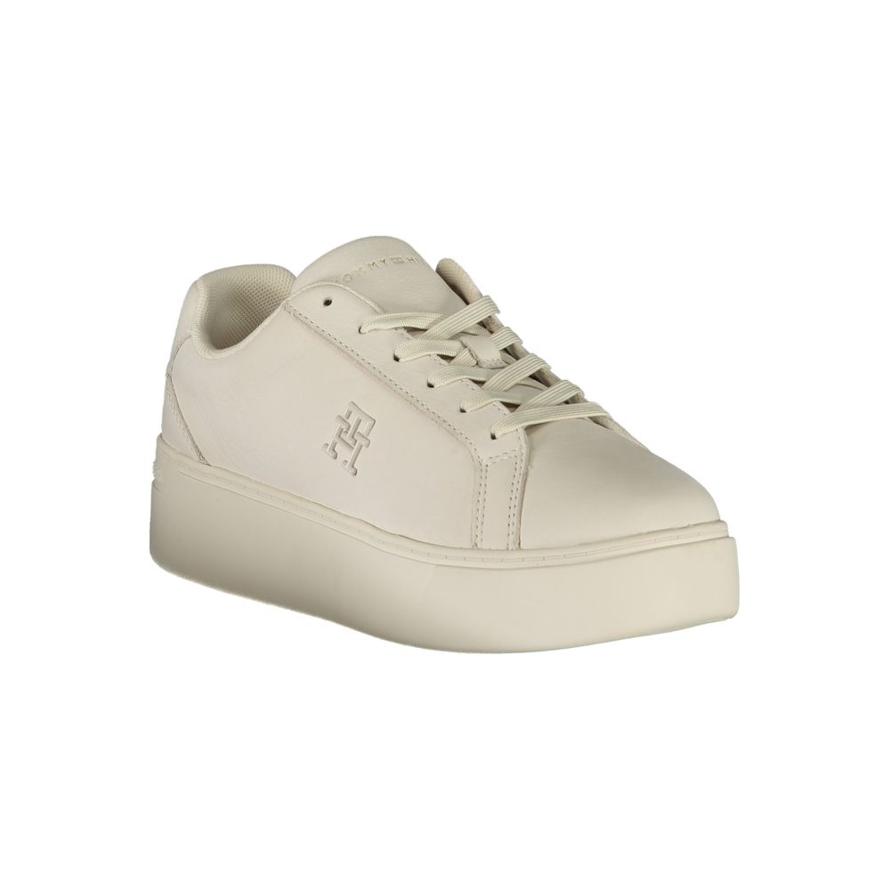 Tommy Hilfiger Bianco Leather Women Sneaker Tommy Hilfiger