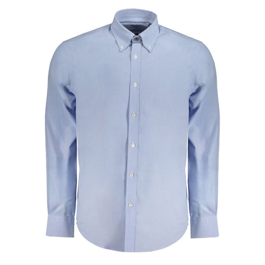 Harmont & Blaine Light Blue Cotton Men Shirt Harmont & Blaine