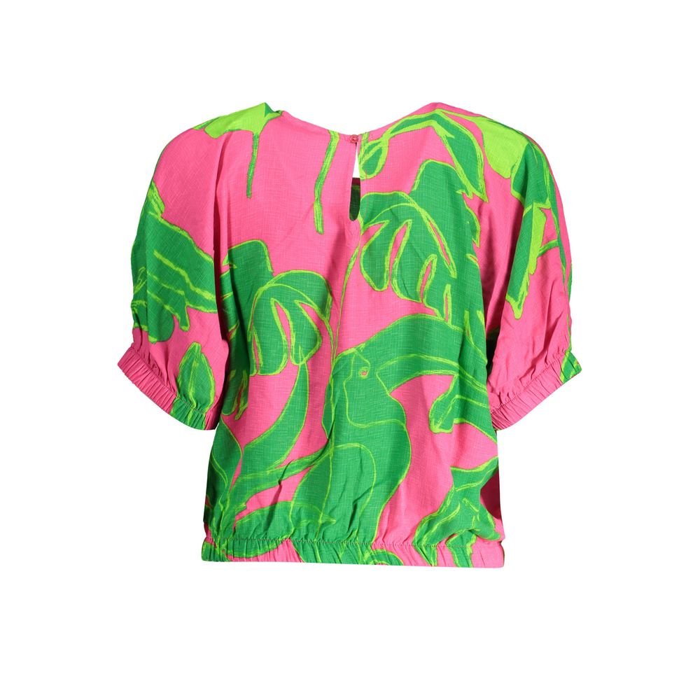 Desigual Pink Viscose Women Top Desigual