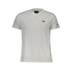 White cotton men's T-shirt by La Martina, featuring a classic fit and subtle branding, displayed on a plain background.