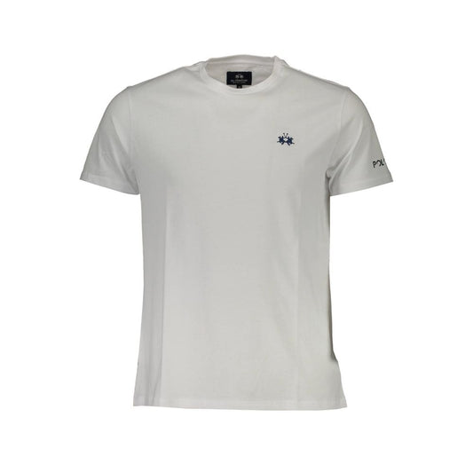 La Martina White Cotton Men's T-Shirt La Martina