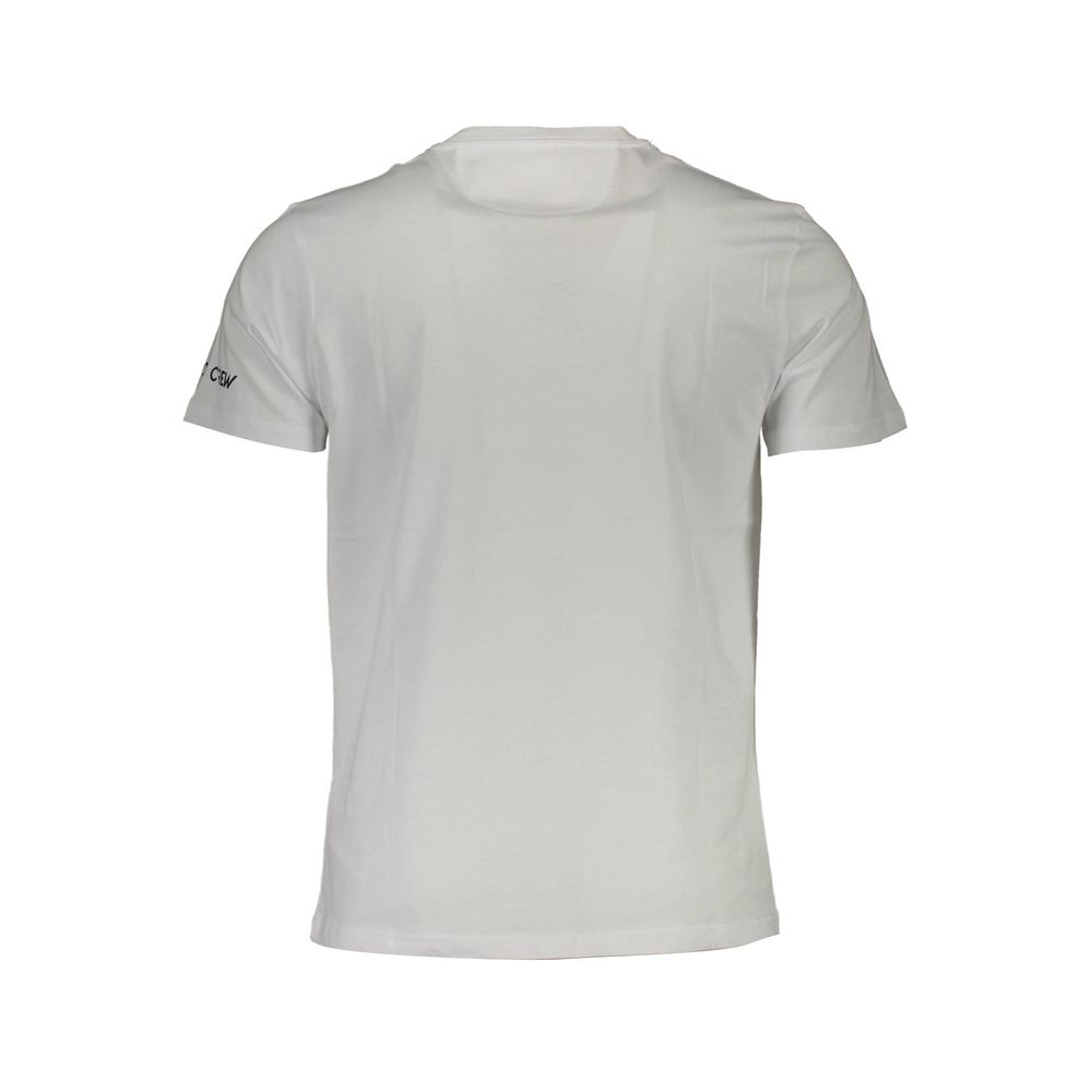 White cotton men's T-shirt by La Martina, featuring a classic fit and subtle branding on the chest.