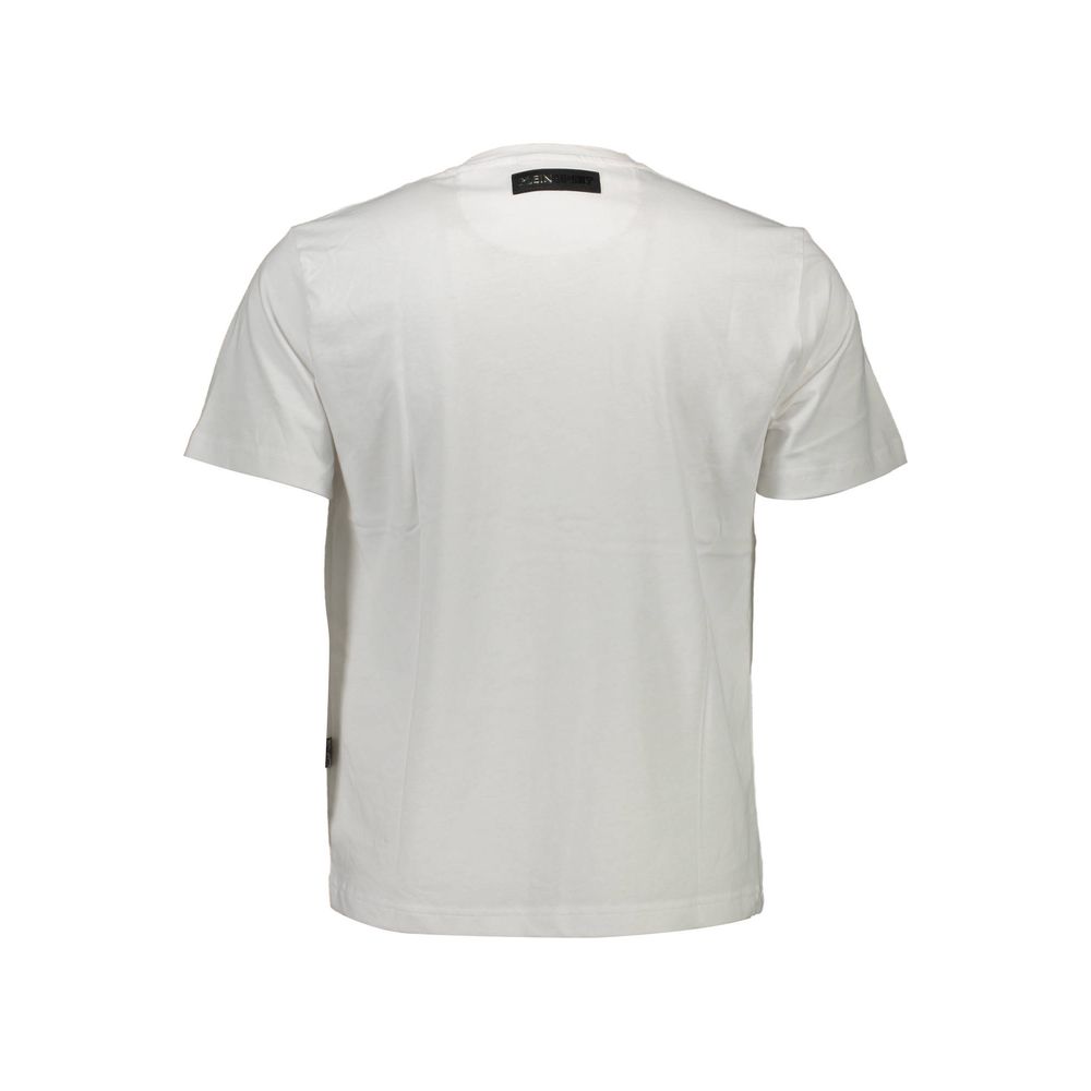 Plein Sport White Cotton Men T-Shirt Plein Sport