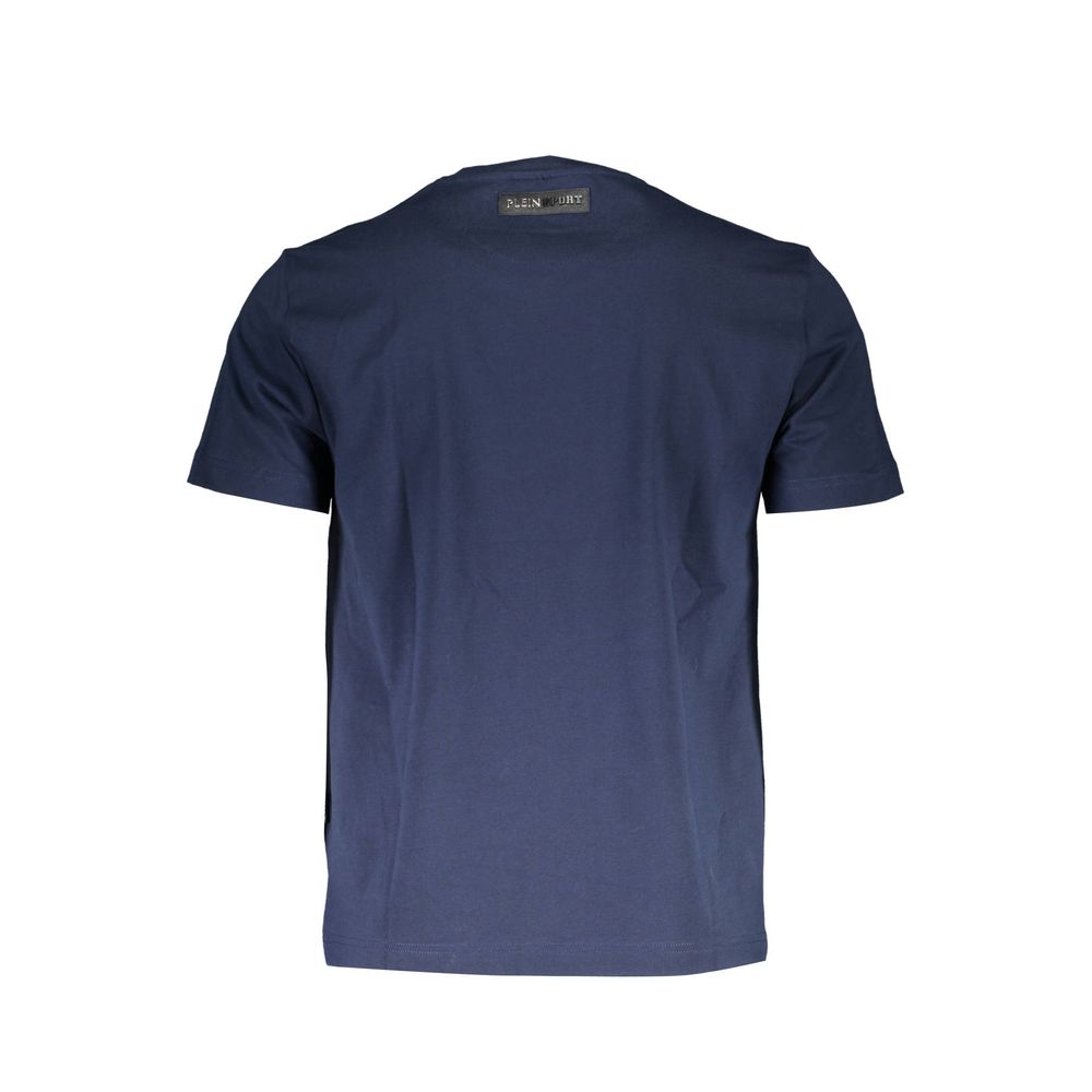 Plein Sport Blue Cotton Men T-Shirt Plein Sport