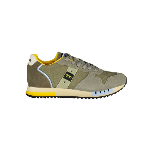 Blauer Green Leather Men Sneaker Blauer