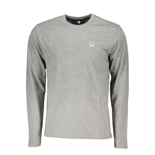 North Sails Brown Cotton Men T-Shirt North Sails