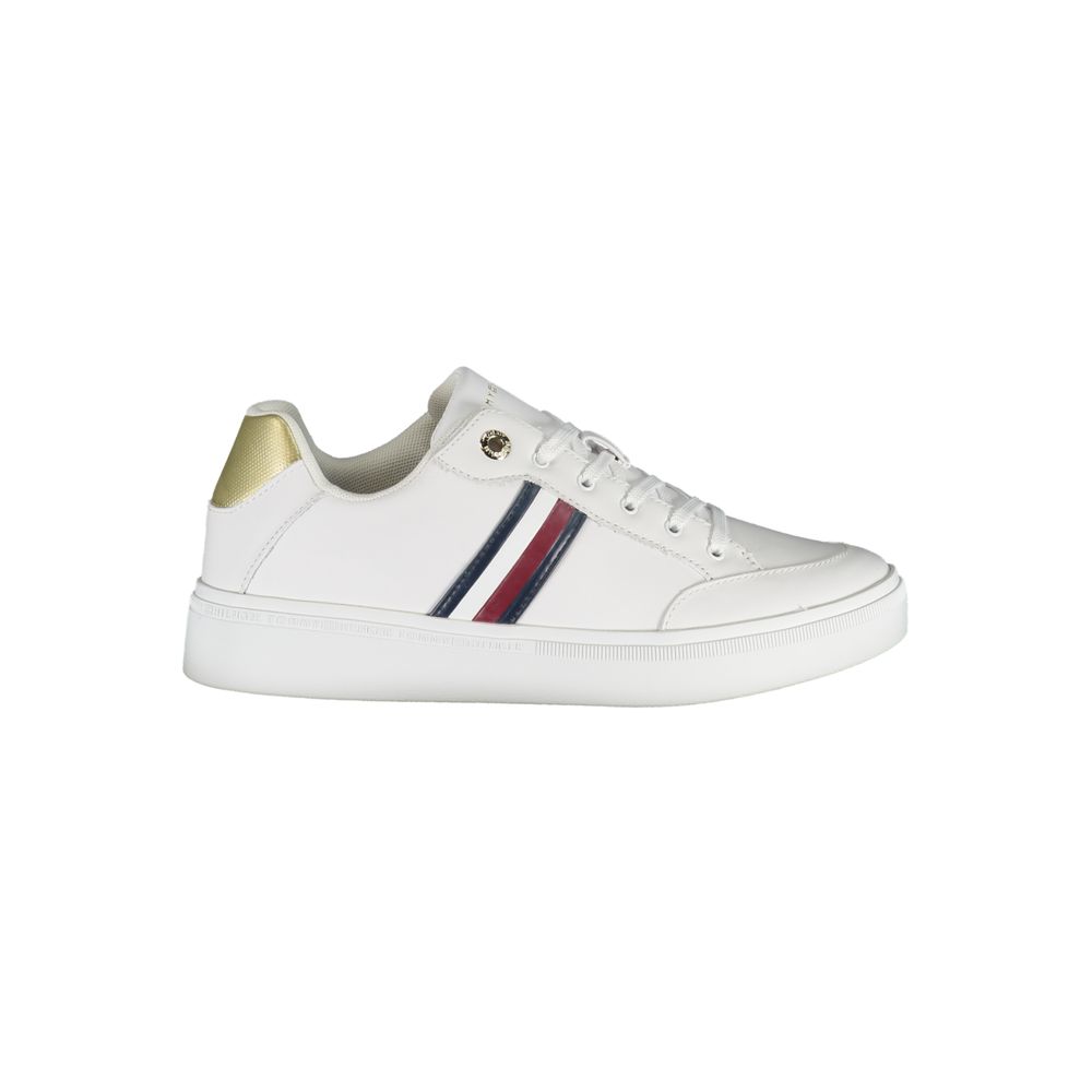 Tommy Hilfiger White Polyurethane Women Sneaker Tommy Hilfiger