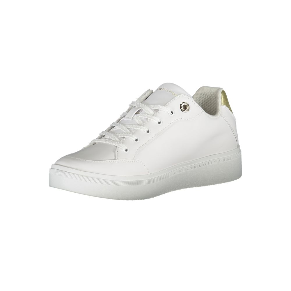Tommy Hilfiger White Polyurethane Women Sneaker Tommy Hilfiger