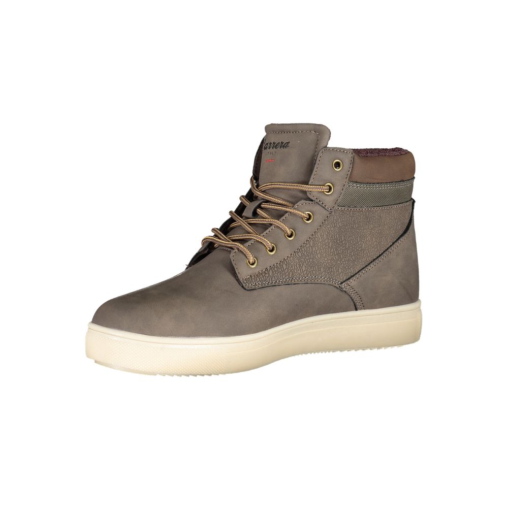 Carrera men's brown polyester boots with a sleek design and sturdy soles, ideal for casual or outdoor wear.