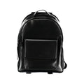 Black Calvin Klein urban backpack with laptop compartment, featuring sleek design and adjustable straps.