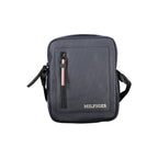 Tommy Hilfiger men's shoulder bag in blue polyurethane with adjustable strap and logo accents.