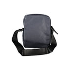 Tommy Hilfiger men's shoulder bag in blue polyurethane with adjustable strap and logo detailing.
