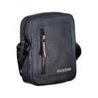 Tommy Hilfiger men's shoulder bag in blue polyurethane with adjustable strap and logo detailing.