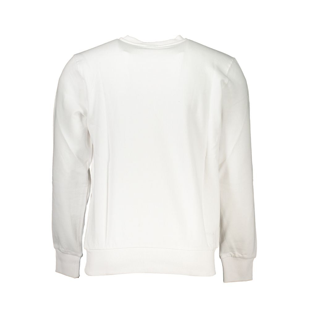 White North Sails men's cotton sweatshirt with crew neck and ribbed cuffs, casual and comfortable for everyday wear.