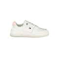 Tommy Hilfiger white leather women's sneaker with classic design and logo detail, casual and stylish footwear.
