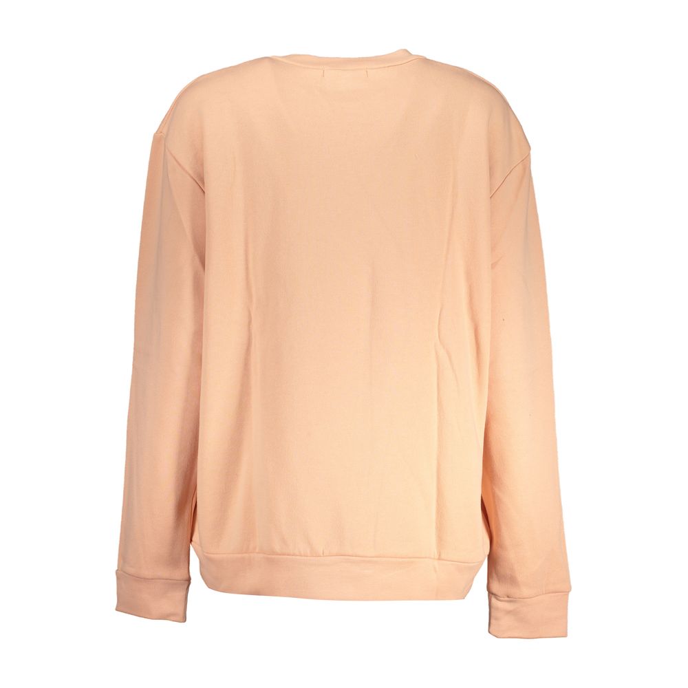 Cavalli Class Rosa polyester women's sweatshirt with a relaxed fit and subtle branding, front view showing soft fabric and casual style.