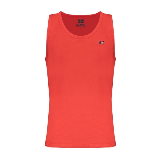 Norway 1963 Red Cotton Men Tank Top Norway 1963