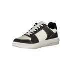 Tommy Hilfiger men's Nero polyurethane sneaker with sleek design and laces, casual footwear for everyday style.