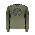 North Sails Verde cotton men's sweatshirt displayed on a hanger, featuring a casual crewneck design and North Sails branding.