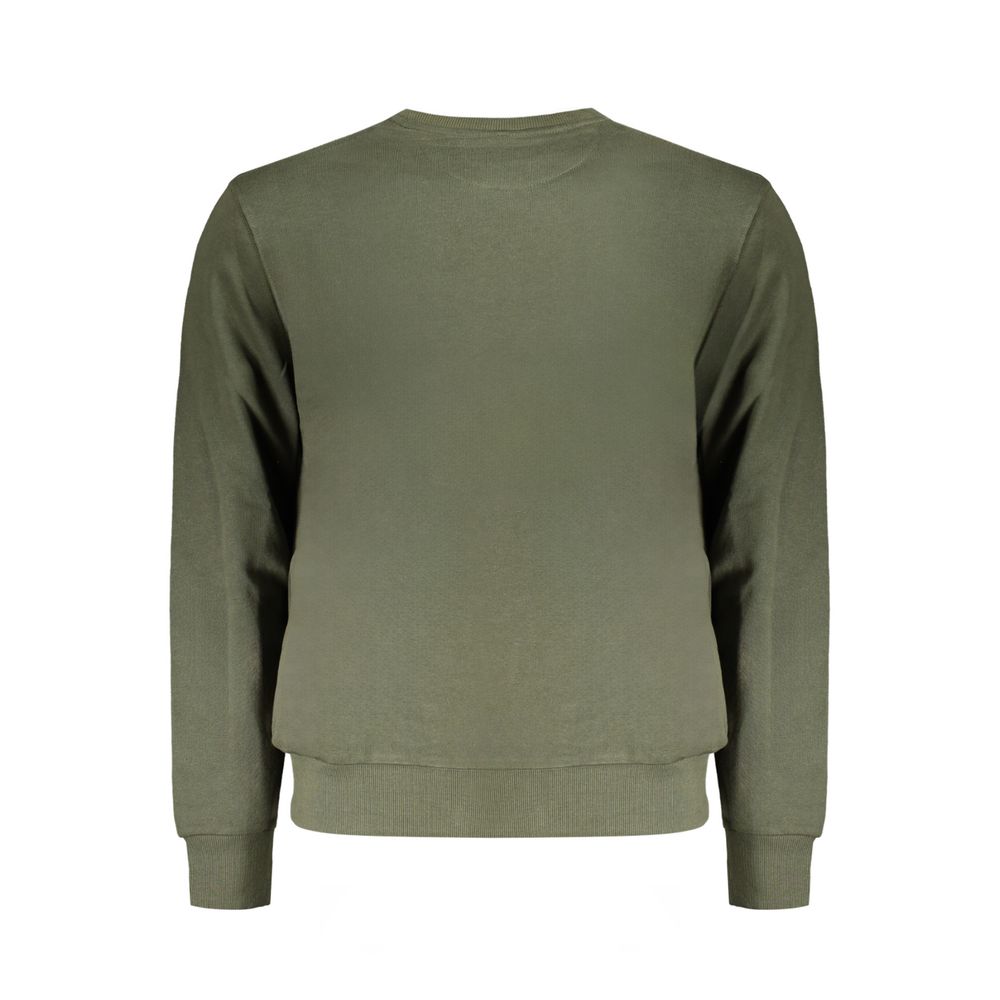 North Sails Verde cotton men's sweatshirt, navy blue with logo detail, casual fit, long sleeves, soft fabric.