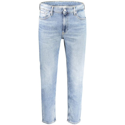 Calvin Klein Light Blue Cotton Men Jeans Calvin Klein