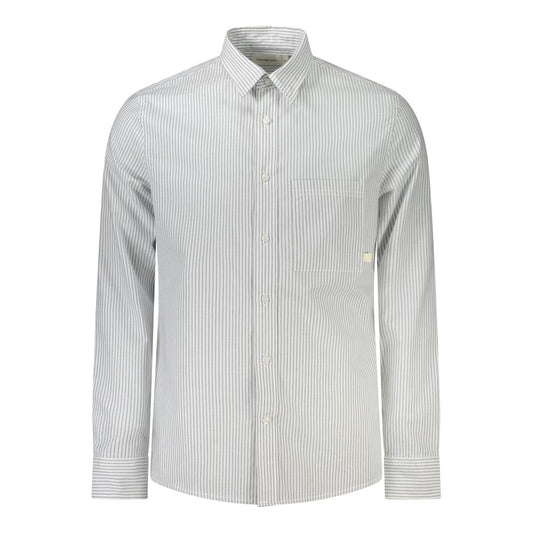 Calvin Klein White Cotton Men Shirt Calvin Klein