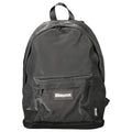 Black polyester men's backpack by Blauer with multiple compartments and adjustable straps, suitable for daily use.
