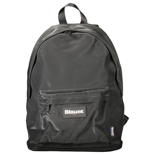 Blauer Black Polyester Men Backpack Blauer