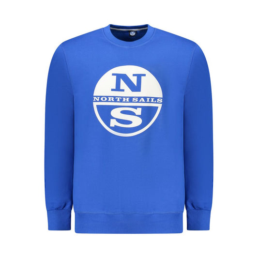 North Sails Blue Cotton Men Sweater North Sails
