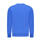 Blue cotton men's sweatshirt by North Sails featuring a crew neck and casual fit, displayed on a hanger.
