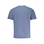 Blue cotton men's T-shirt by North Sails featuring a classic crew neck and logo detail.