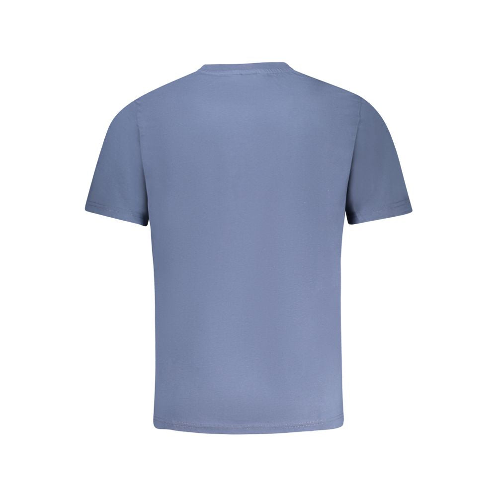 Blue cotton men's T-shirt by North Sails featuring a classic crew neck and logo detail.
