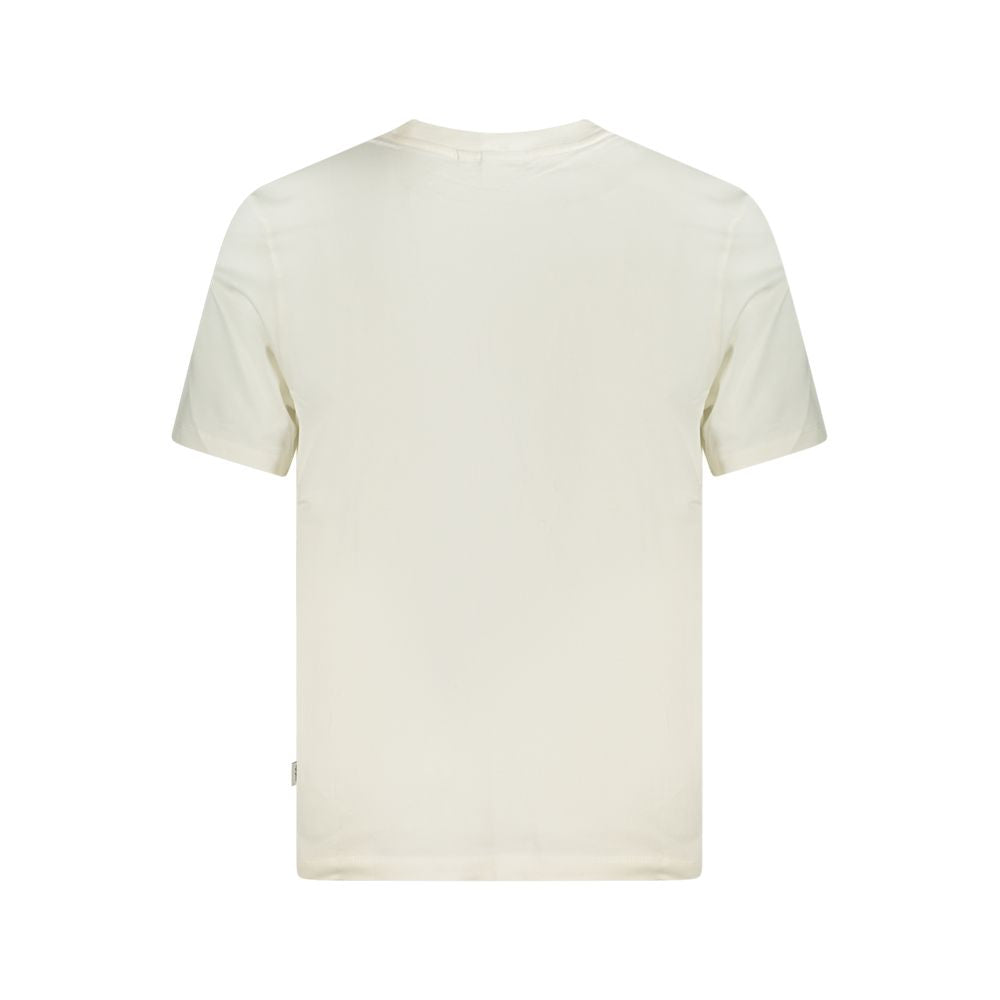 White cotton men's T-shirt by Pepe Jeans featuring a classic fit and simple design.