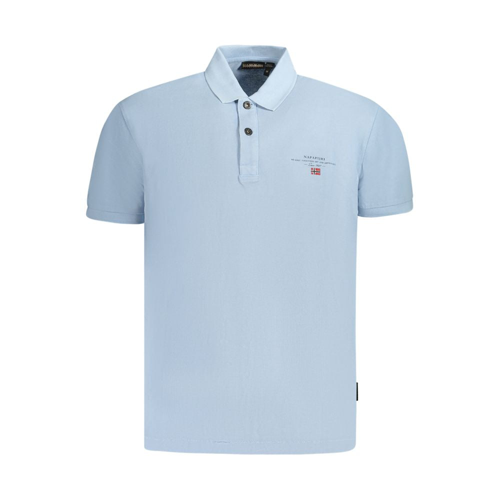 Napapijri Azzurro Cotton Men Polo Napapijri
