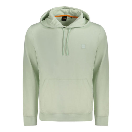 Hugo Boss Green Cotton Sweater Hugo Boss