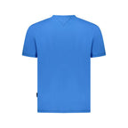 Napapijri Blue Cotton Men T-Shirt - Eljoys Fashion 