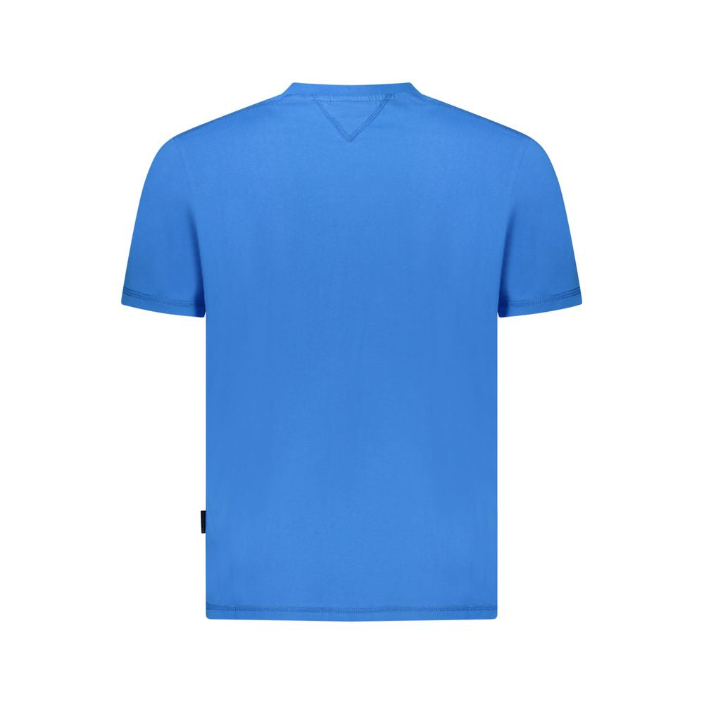 Napapijri Blue Cotton Men T-Shirt - Eljoys Fashion 