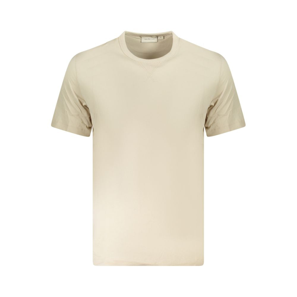 Calvin Klein Beige Cotton Men T-Shirt Calvin Klein