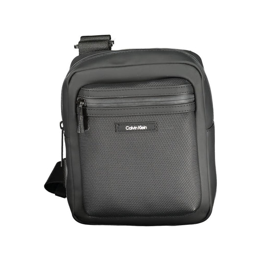 Calvin Klein Black Polyester Men Shoulder Bag Calvin Klein