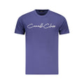 Cavalli Class Blu Cotton Men T-Shirt showing a casual fit with the brand logo on the chest.