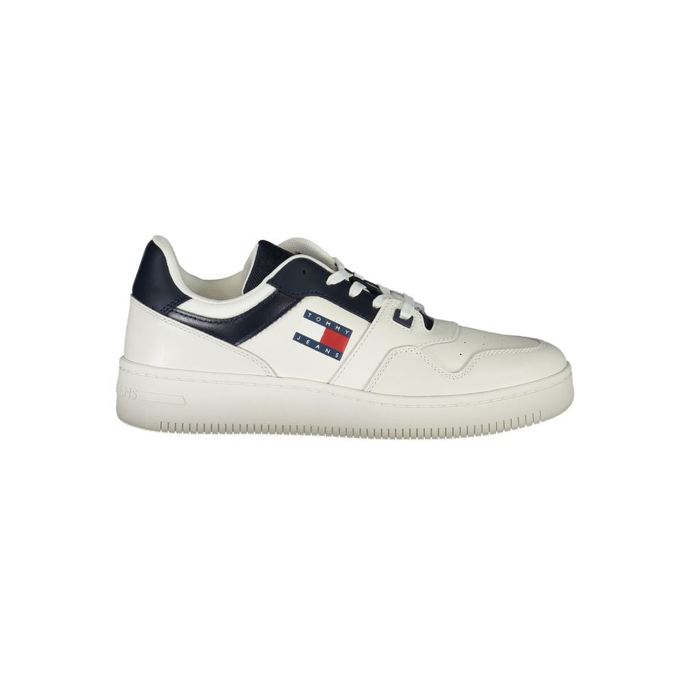 Tommy Hilfiger Blu Leather Men Sneaker Tommy Hilfiger
