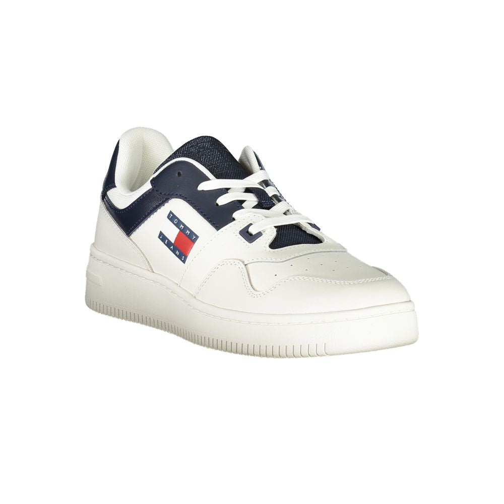 Tommy Hilfiger Blu Leather Men Sneaker Tommy Hilfiger