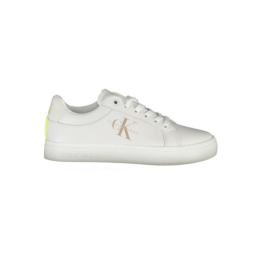 Calvin Klein Bianco Leather Women Sneaker Calvin Klein