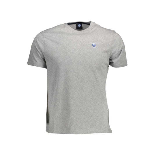 North Sails Brown Cotton Men T-Shirt North Sails