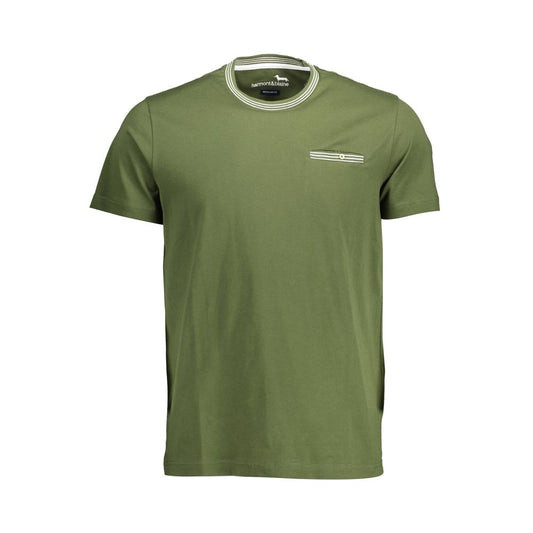 Harmont & Blaine Green Cotton Men T-Shirt Harmont & Blaine