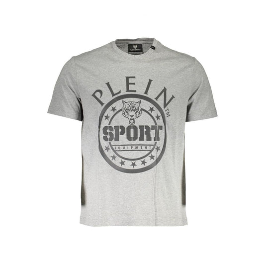 Plein Sport Brown Cotton Men T-Shirt Plein Sport