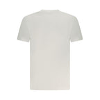 White cotton men's T-shirt by Armata Di Mare, featuring a classic fit and soft fabric, displayed on a plain background