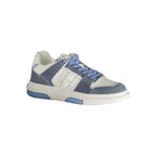 Tommy Hilfiger Azzurro women's sneaker made of blue polyurethane with white accents and a sporty design.